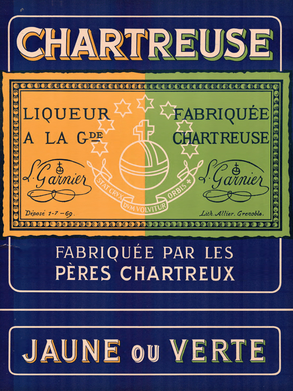 Chartreuse Jaune Yellow Liqueur, Isere, France